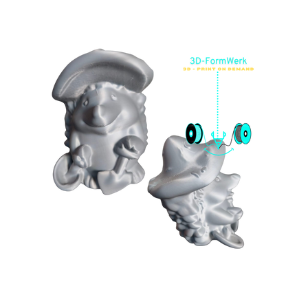 Lustiger Igel – 3D-gedruckte Dekofigur zum Aufstellen & Bemalen (DIY & Modell)