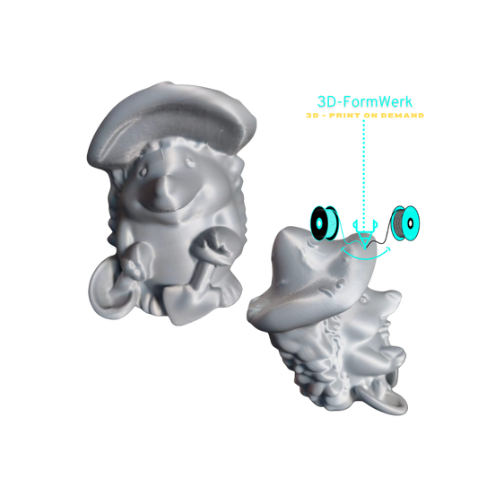 Lustiger Igel – 3D-gedruckte Dekofigur zum Aufstellen & Bemalen (DIY & Modell)